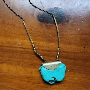 Anthropologie turquoise necklace
